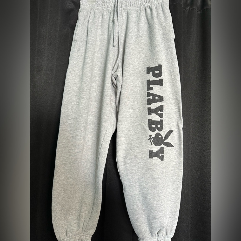 gray playboy sweatpants